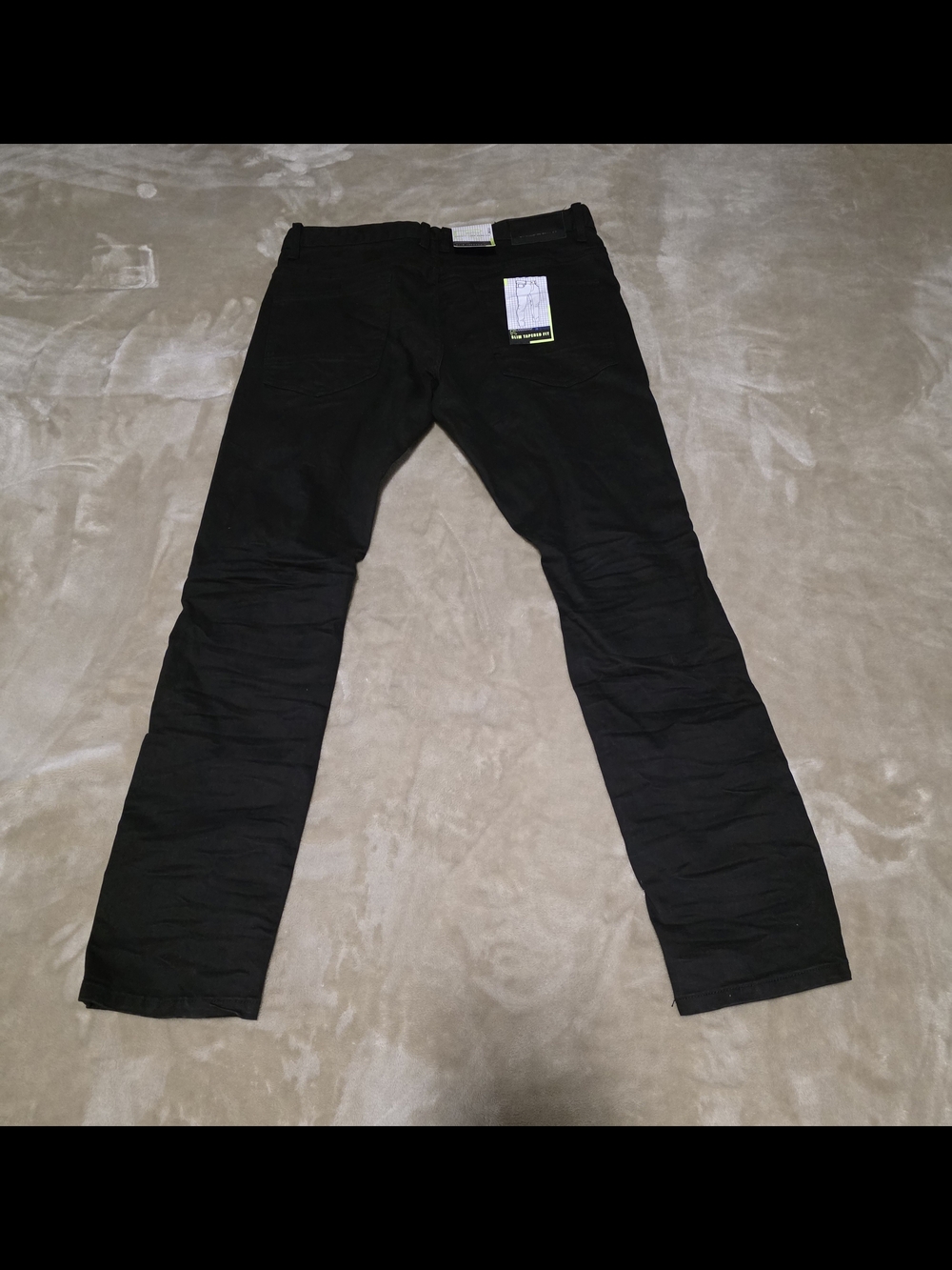 Smoke Rise NWT Moto Pleated Shredded Distressed Jeans Jet Black 36x32
